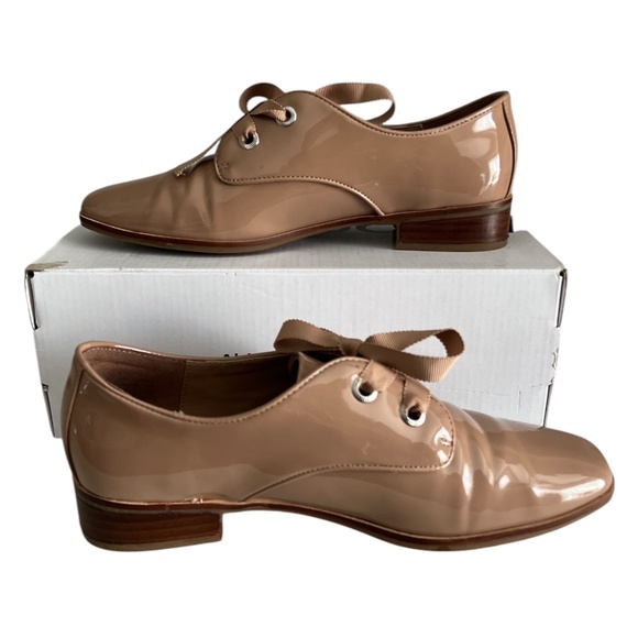 Aldo Camel Coloured Flats Elegant Patent Finish Size 7.5US - Picture 3 of 11